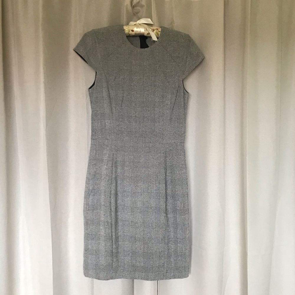 NWOT Knee length fitted grey business dress